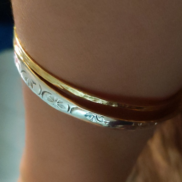 VINTAGE 🔥 Mexican Sterling Silver Bangle - Picture 8 of 8